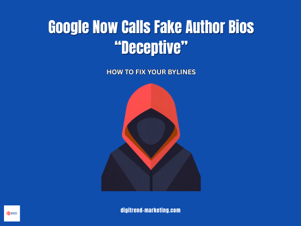 Google Now Calls Fake Author Bios “Deceptive”