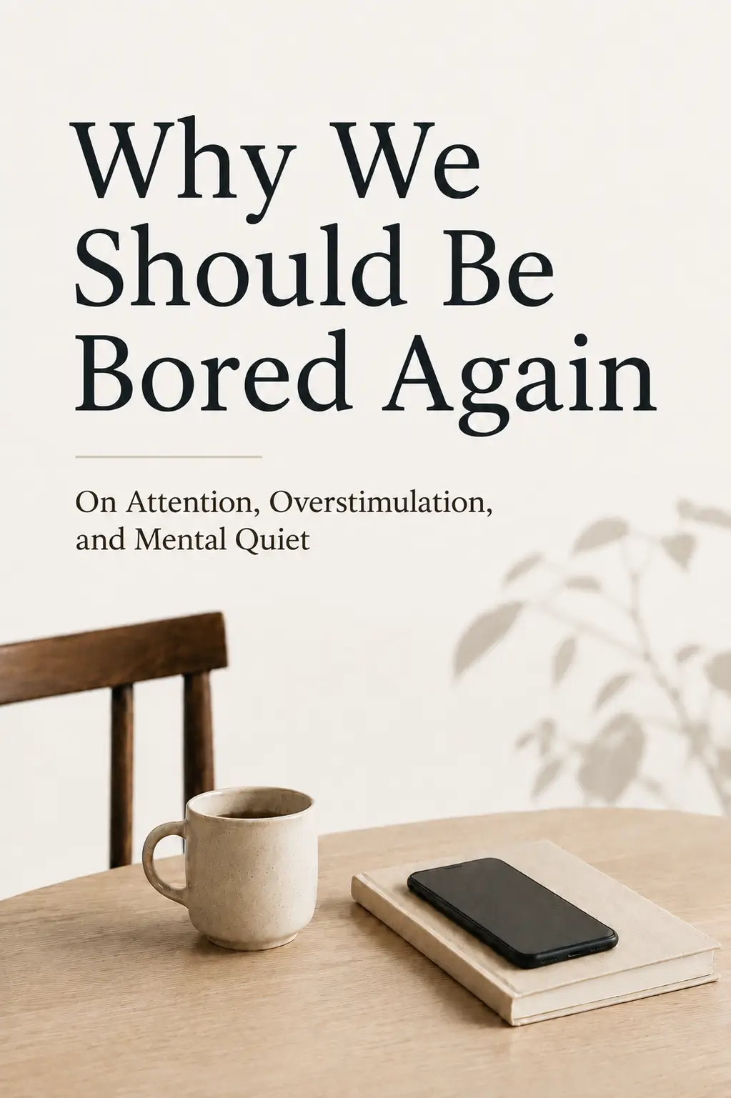Why We Should Be Bored Again digital detox book